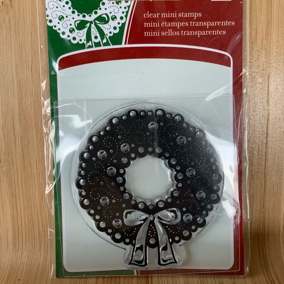 Lot of 4 Small Christmas Clear Stamp set by Inkadinkado - Picture 6 of 7